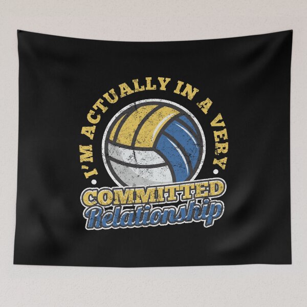 Item preview, Volleyball Commited Relationship distressed designed and sold by groovezero.