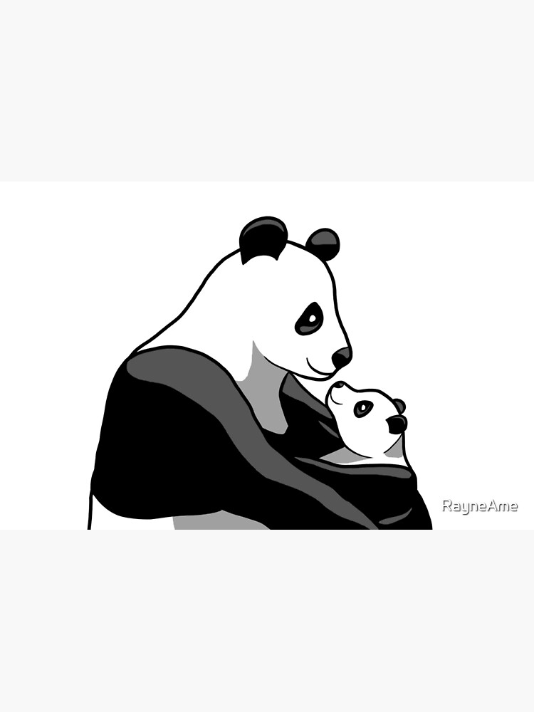 Panda Parent and Child 1 by RayneAme