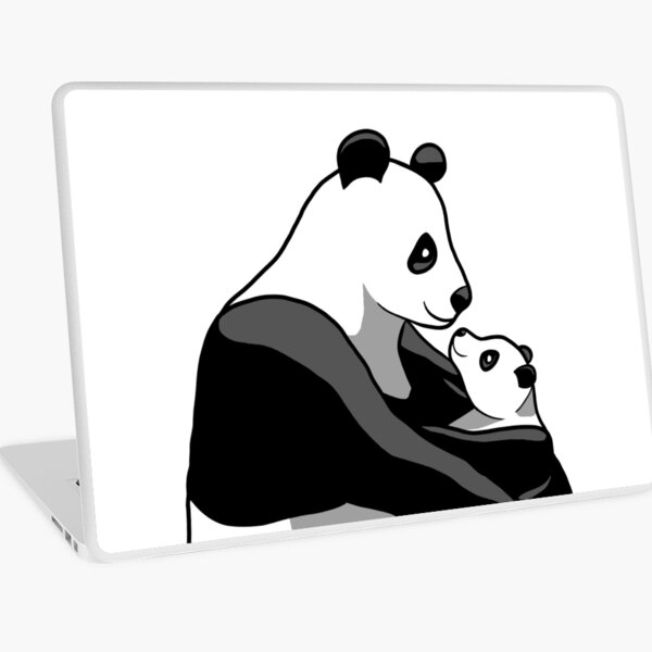 Panda Parent and Child 1 Laptop Skin