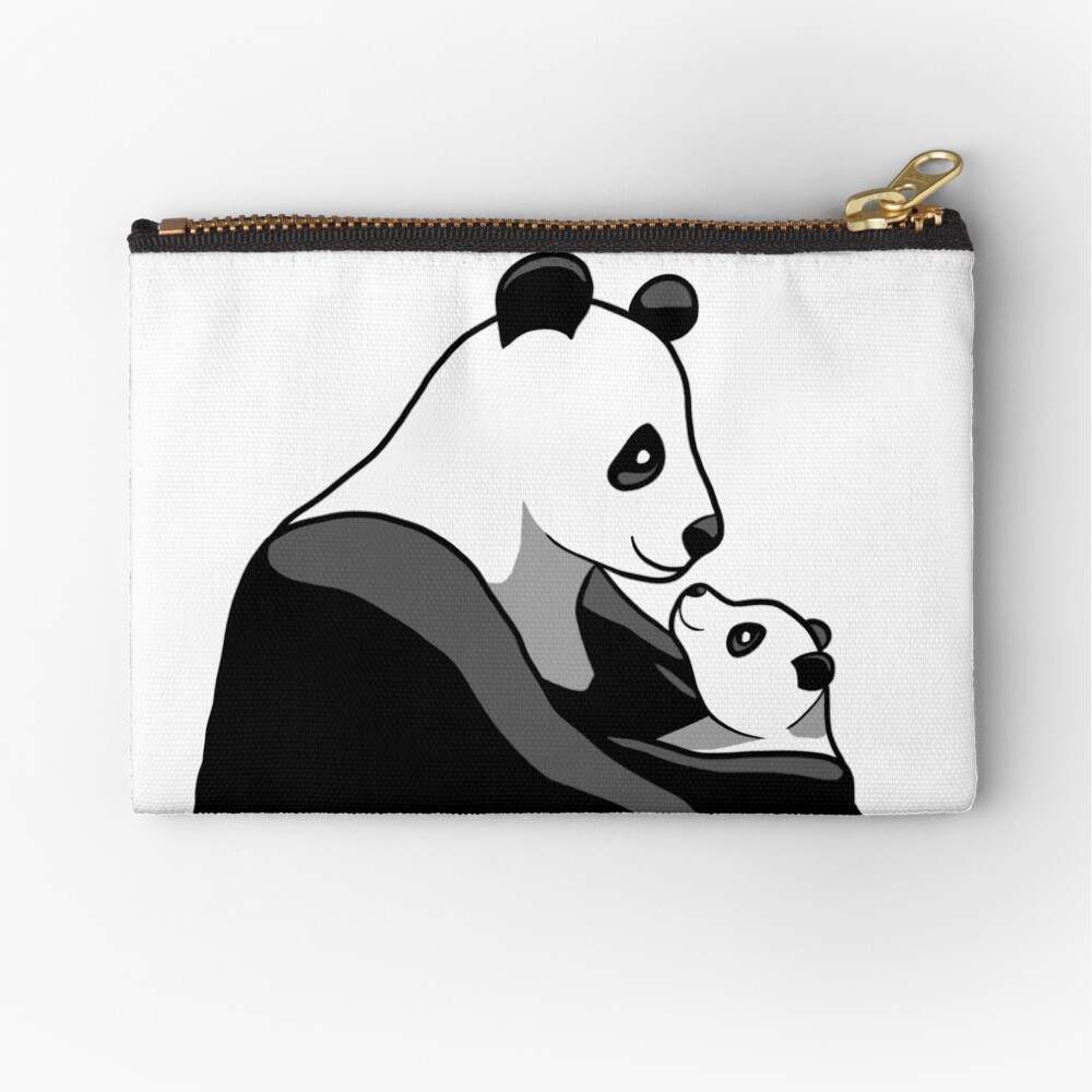 Panda Parent and Child 1 Zipper Pouch