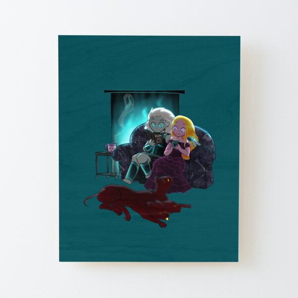 Cozy Winter Night Wood Mounted Print