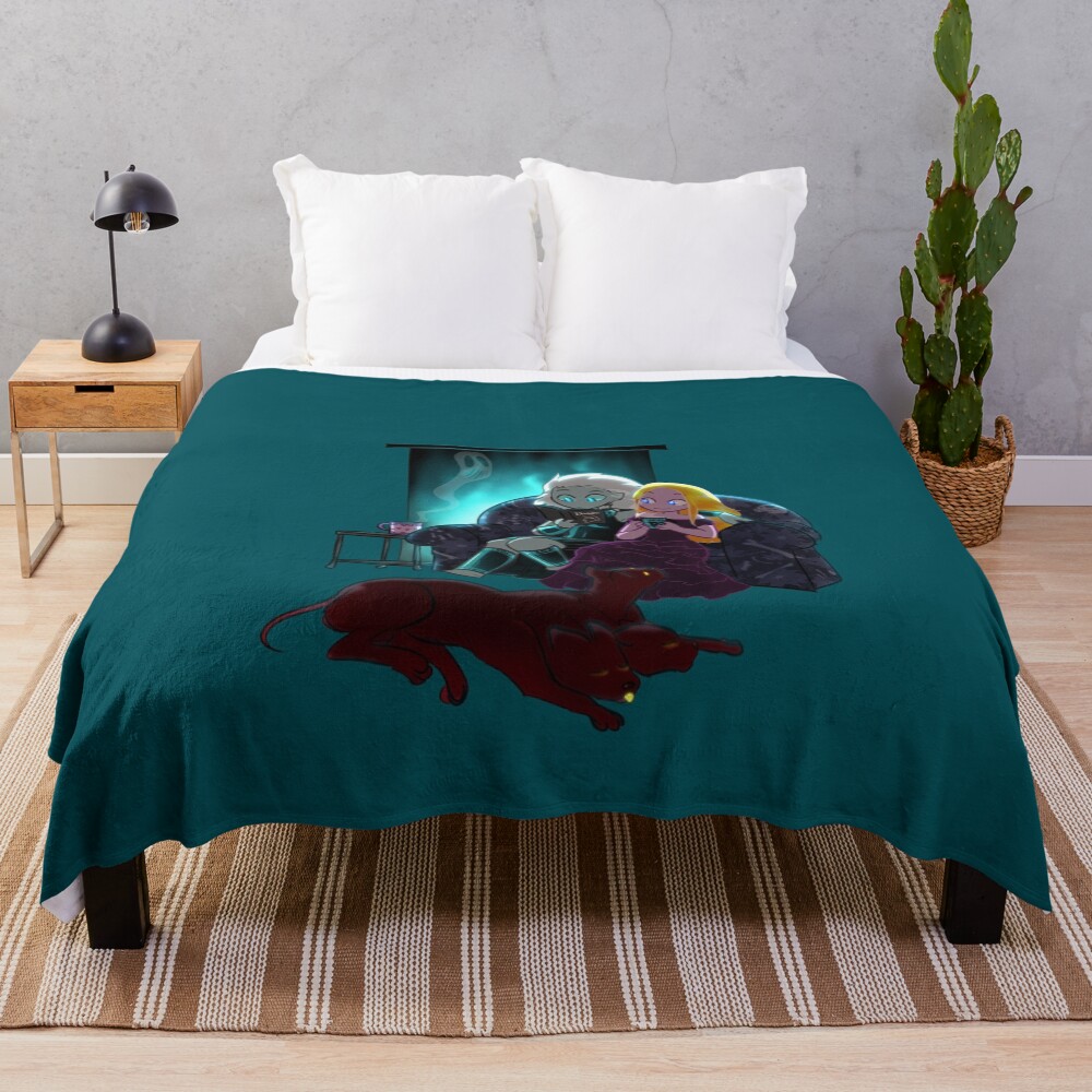 Cozy Winter Night Throw Blanket