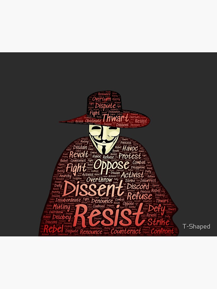 "Resistance Fighter Fawkes" Poster by TShaped Redbubble