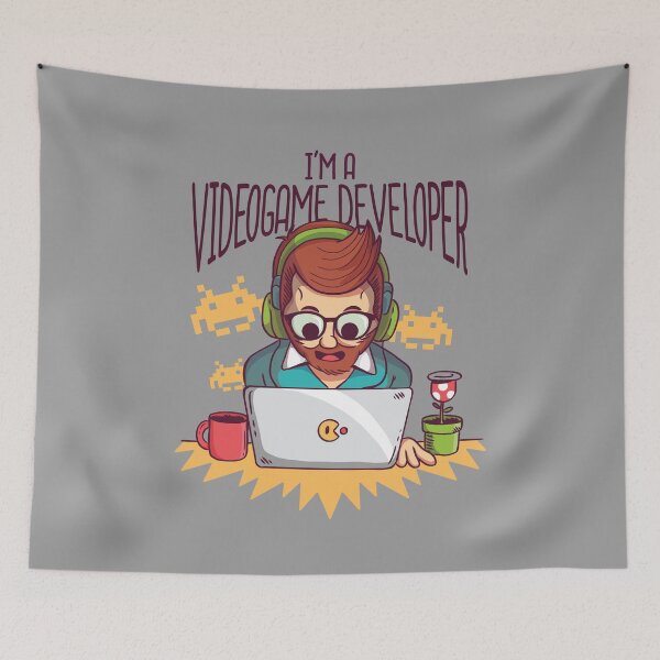 Item preview, Im A Video Game Developer designed and sold by Cute and Funny Animal Art Designs.