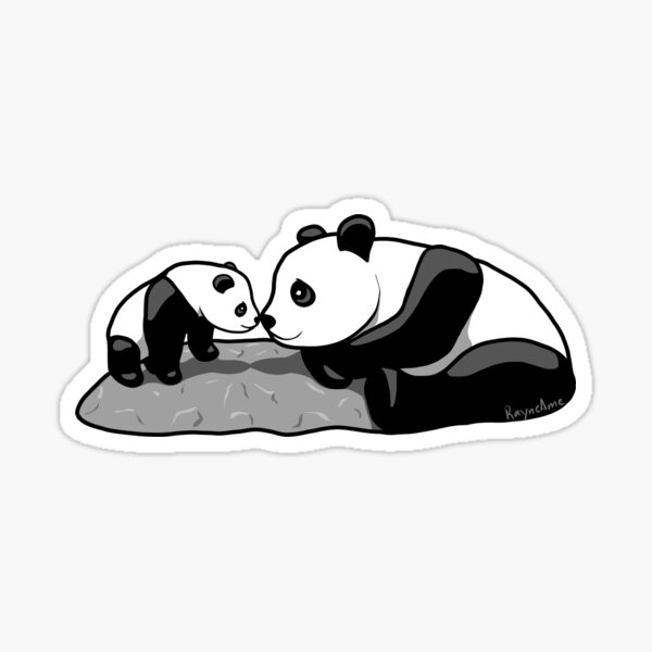 Panda Parent and Child 2 Sticker