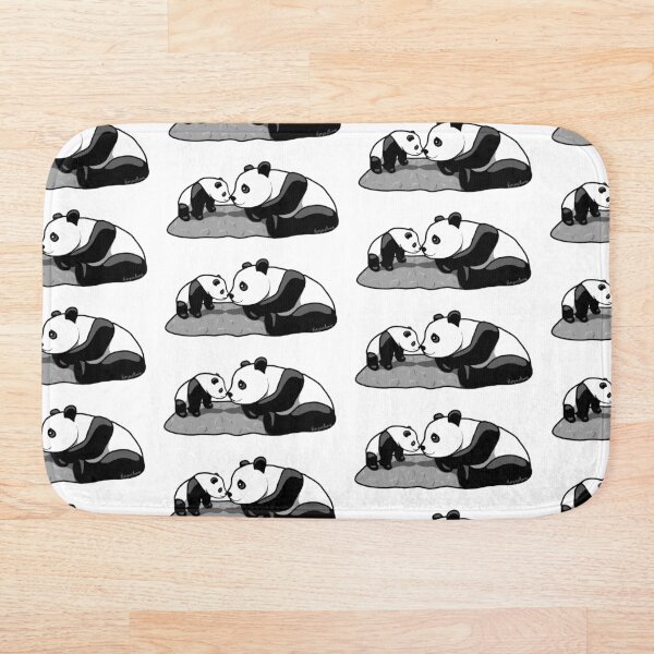 Panda Parent and Child 2 Bath Mat