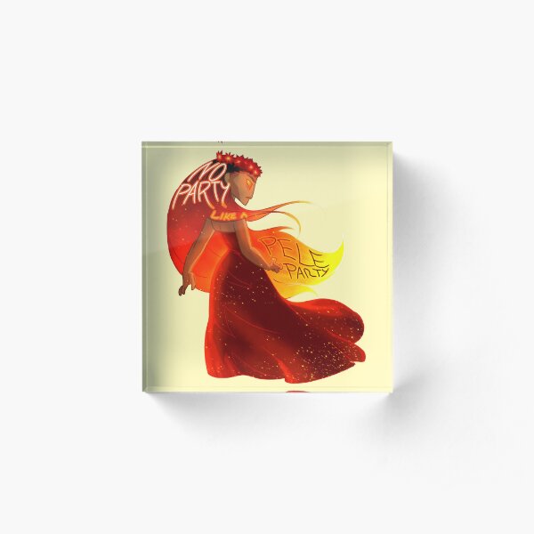 No Party Like A Pele Party Acrylic Block