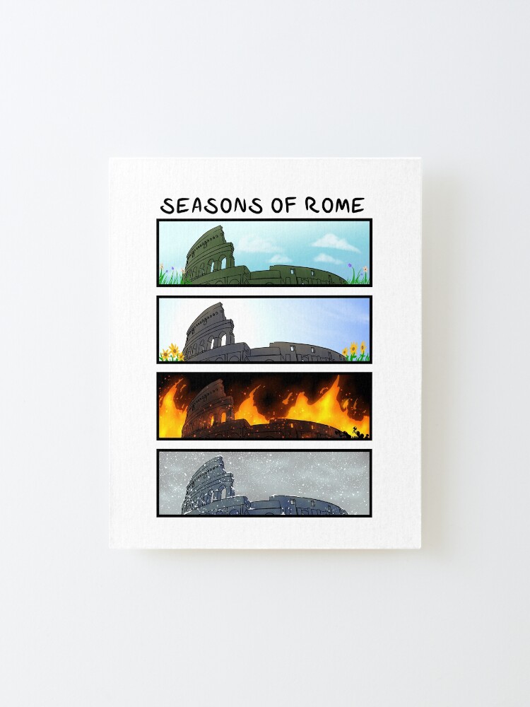 Alternate view of Seasons of Rome Mounted Print