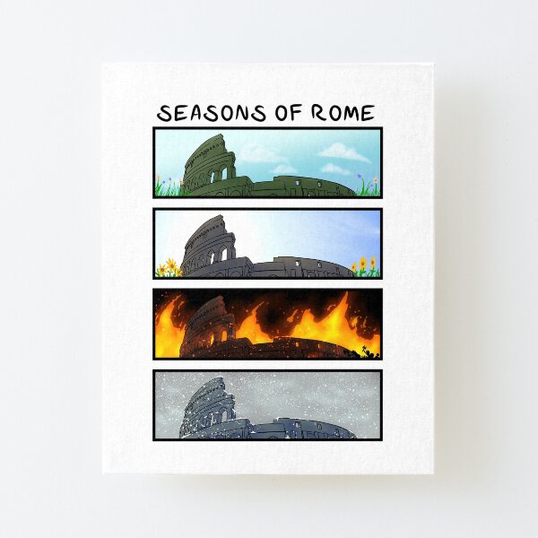 Saisons de Rome Impression montée sur toile