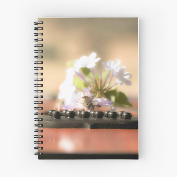 Item preview, Cape plumbago Flowers on guitar Weranga QLD Australia designed and sold by Amanda Marchant Fine Art Photography.