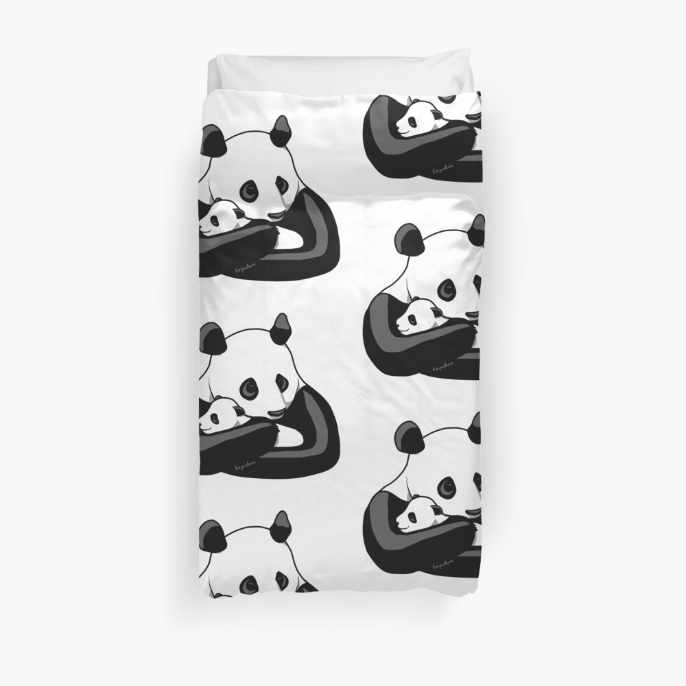 Panda Parent and Child 3 Duvet Cover