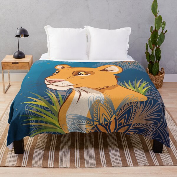 Item preview, Blue lion with mandalas designed and sold by Ewandelvirh.