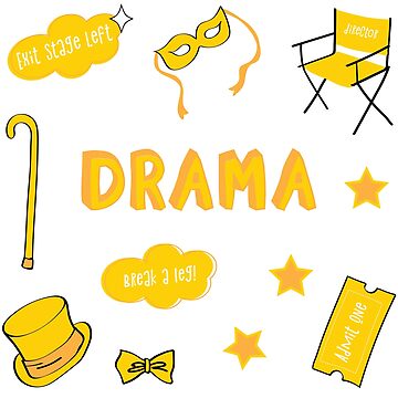 Artwork thumbnail, Yellow Drama School Subject Sticker Pack by The-Goods