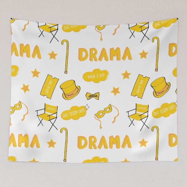 Item preview, Yellow Drama School Subject Sticker Pack designed and sold by The-Goods.