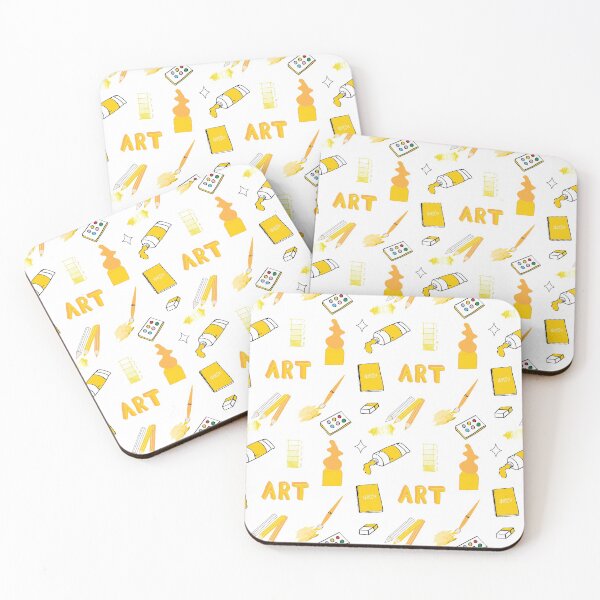 Item preview, Yellow Art School Subject Sticker Pack designed and sold by The-Goods.
