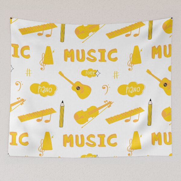 Item preview, Yellow Music School Subject Sticker Pack designed and sold by The-Goods.