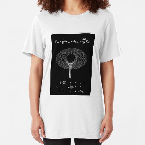 Black Hole Schwarzschild Metric Slim Fit T-Shirt