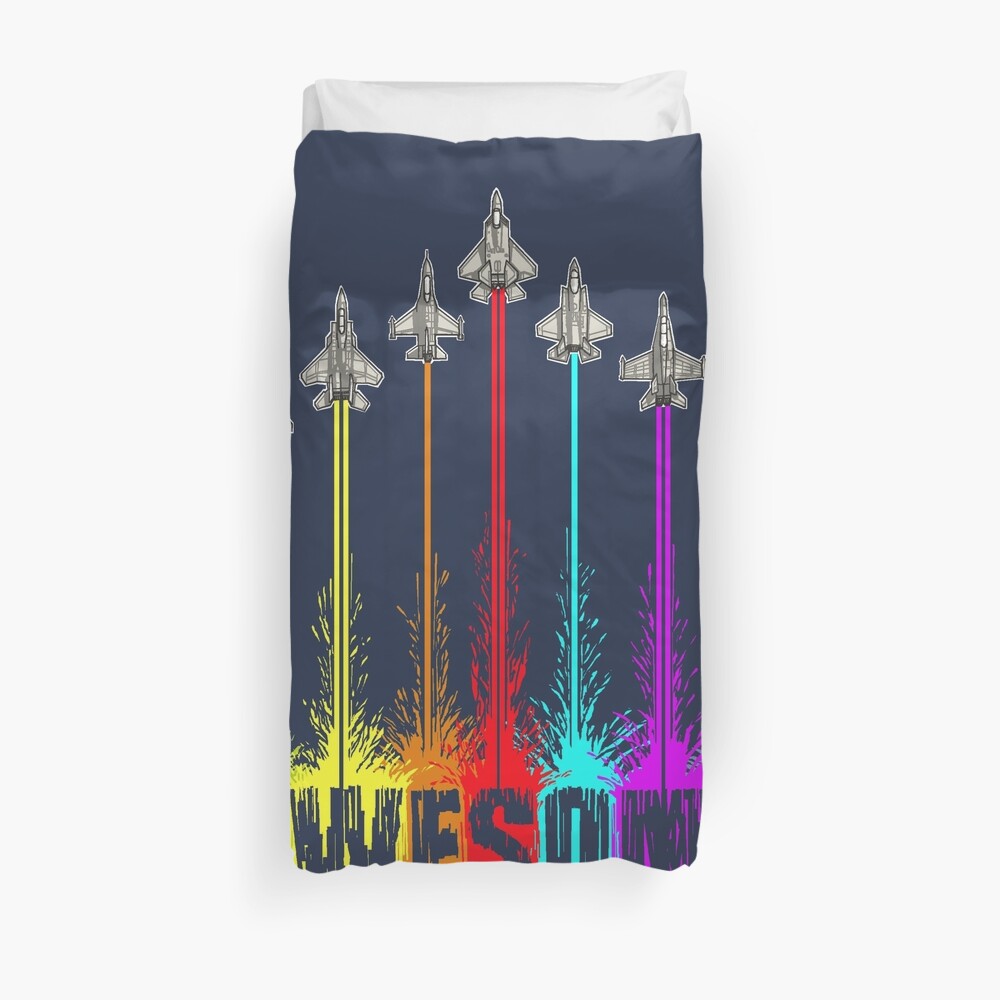 Awesome fighter jets Duvet Cover