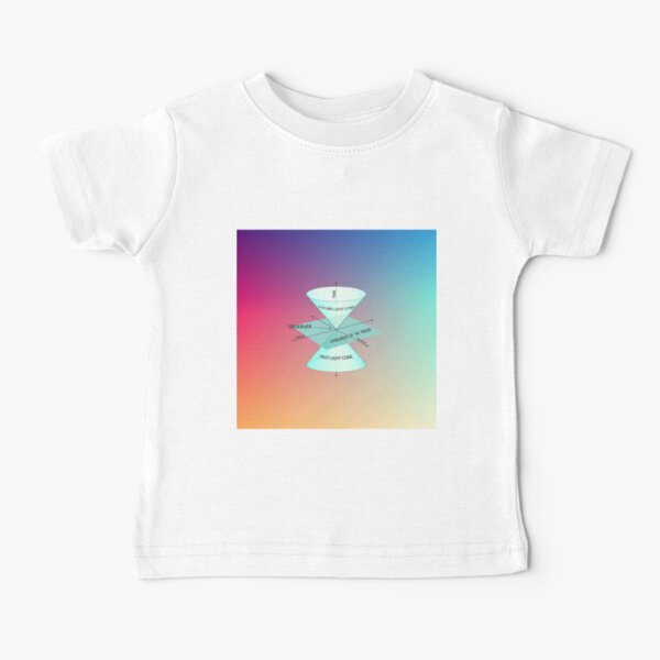 #Physics #Time #Observer #Space futurelightcone pastlightcone hypersurfaceofthepresent future lightcone past light cone hypersurface present Baby T-Shirt