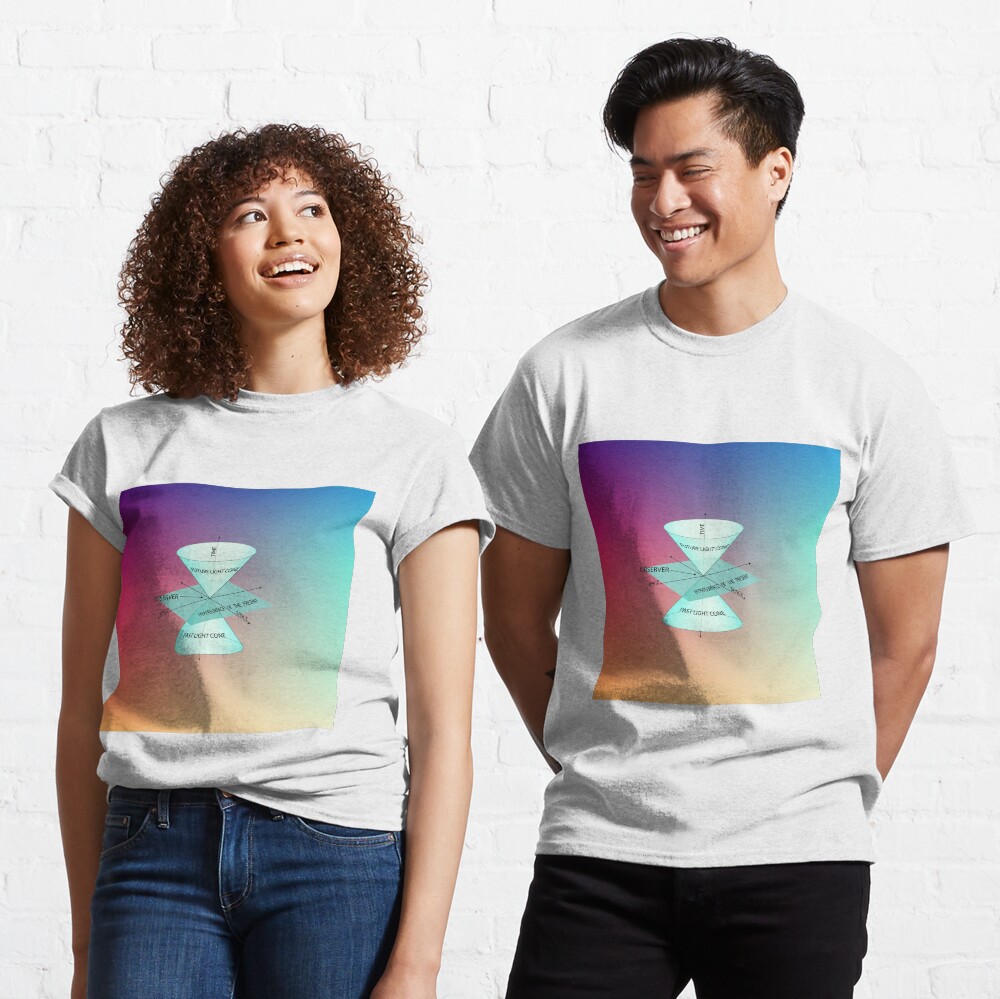 #Physics #Time #Observer #Space futurelightcone pastlightcone hypersurfaceofthepresent future lightcone past light cone hypersurface present Classic T-Shirt