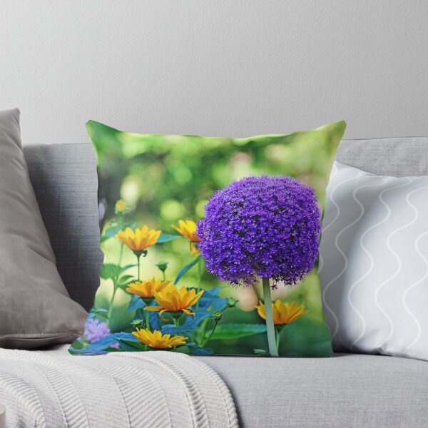 Item preview, Allium And Wild Sunflowers designed and sold by Deb Oppermann.