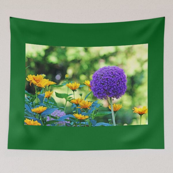 Item preview, Allium And Wild Sunflowers designed and sold by Deb Oppermann.