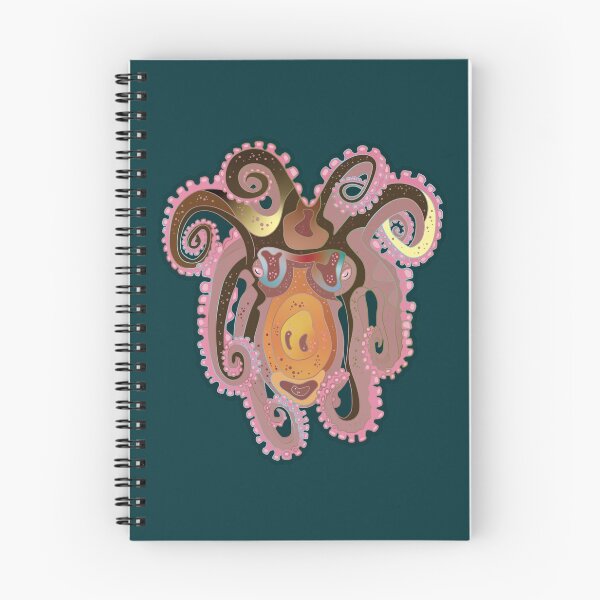 Item preview, Octopus, pink and tan. designed and sold by O Grimley.