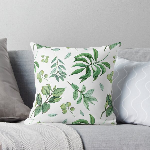 Item preview, Watercolor Green Leaves Botanical Seamless Pattern designed and sold by MysticMagpie.