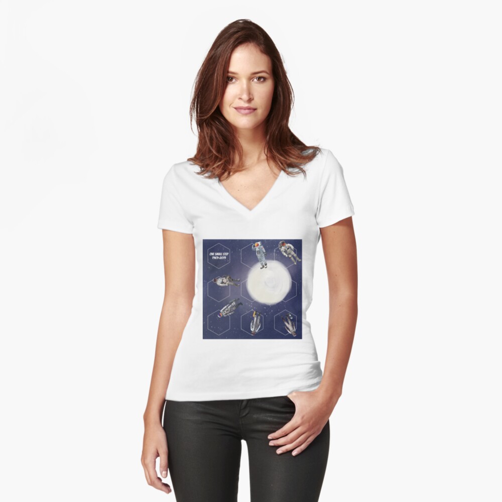 Item preview, Fitted V-Neck T-Shirt designed and sold by sumonkeys.
