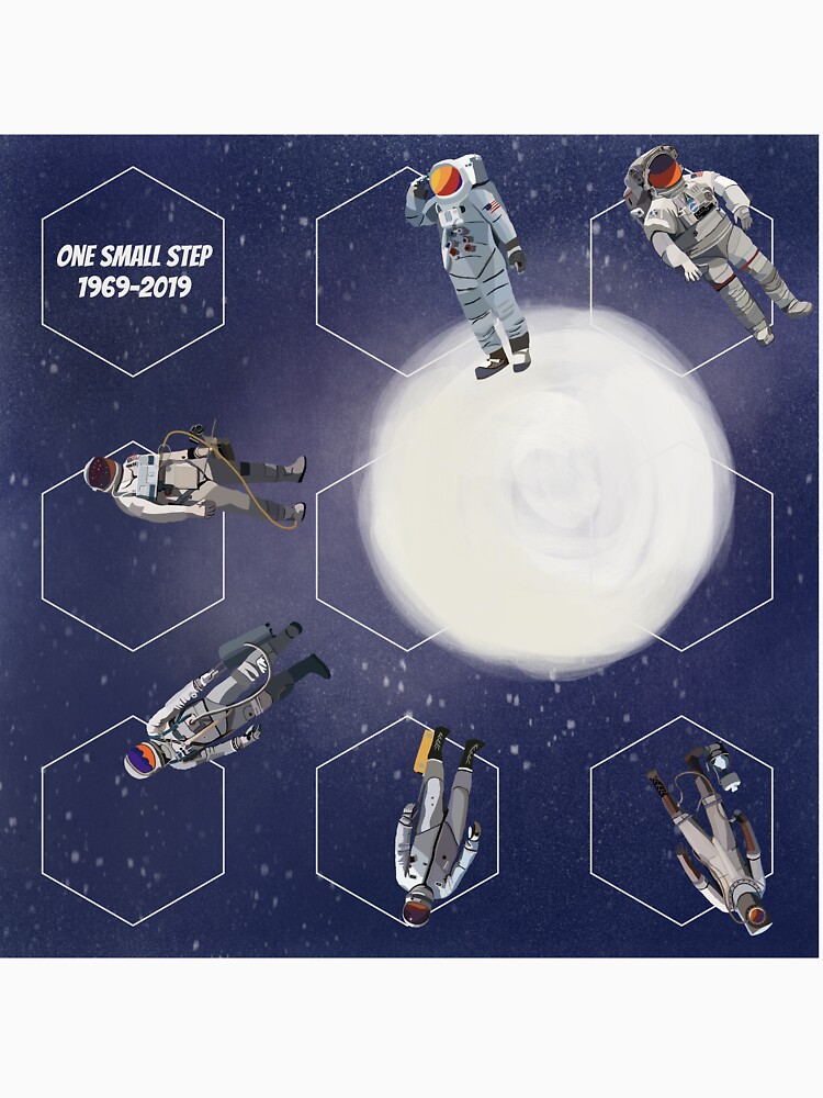 Thumbnail 7 of 7, Classic T-Shirt, Evolution of Spacesuits Apollo 11 designed and sold by sumonkeys.