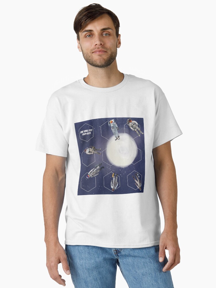 Thumbnail 1 of 7, Classic T-Shirt, Evolution of Spacesuits Apollo 11 designed and sold by sumonkeys.