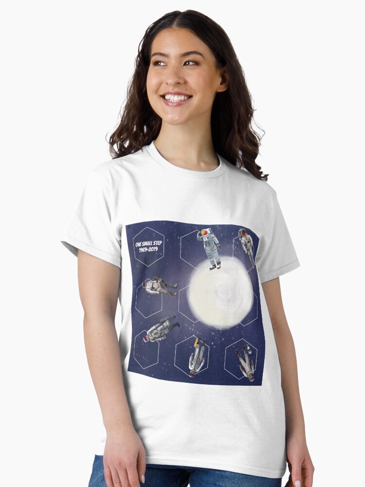Thumbnail 2 of 7, Classic T-Shirt, Evolution of Spacesuits Apollo 11 designed and sold by sumonkeys.