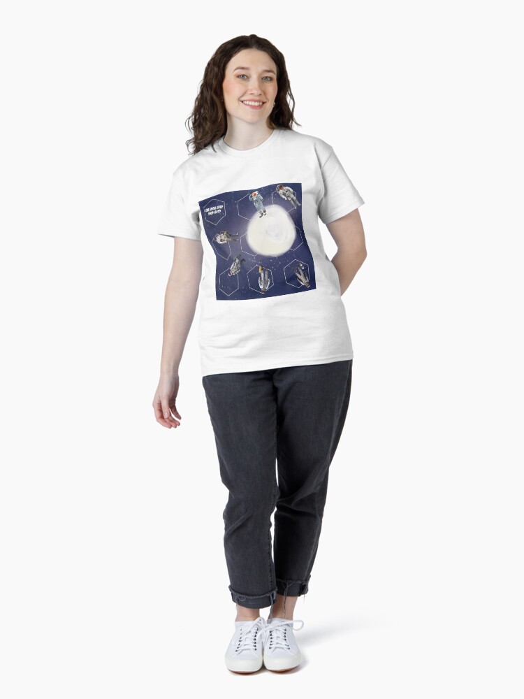 Thumbnail 4 of 7, Classic T-Shirt, Evolution of Spacesuits Apollo 11 designed and sold by sumonkeys.