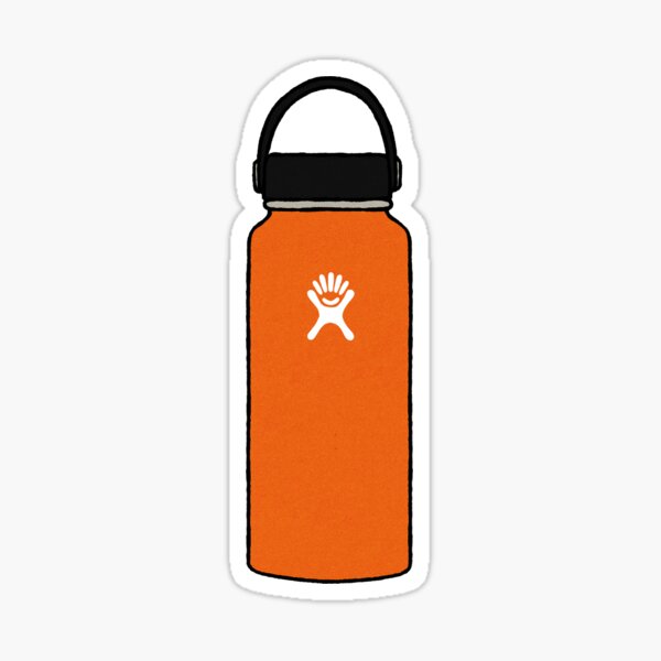 orange hydro flask stickers