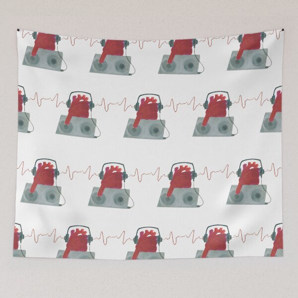 Item preview, DJ Hearts designed and sold by Hodgepodge Bricolage.