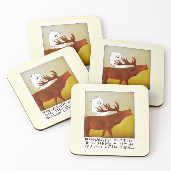 Item preview, Friendship Quote Lop Eared Bunny and Deer designed and sold by suekieper.