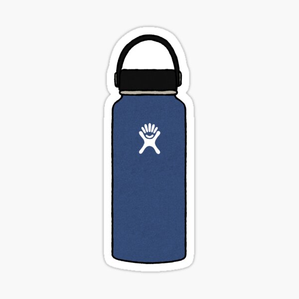 Blue Hydro Flask Sticker for Sale by MaPetiteFleur