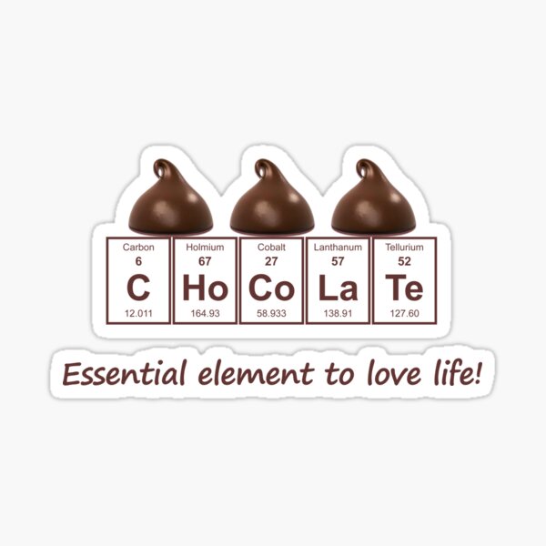 Item preview, Chocolate Periodical Design with Chocolate Chips designed and sold by Siela.