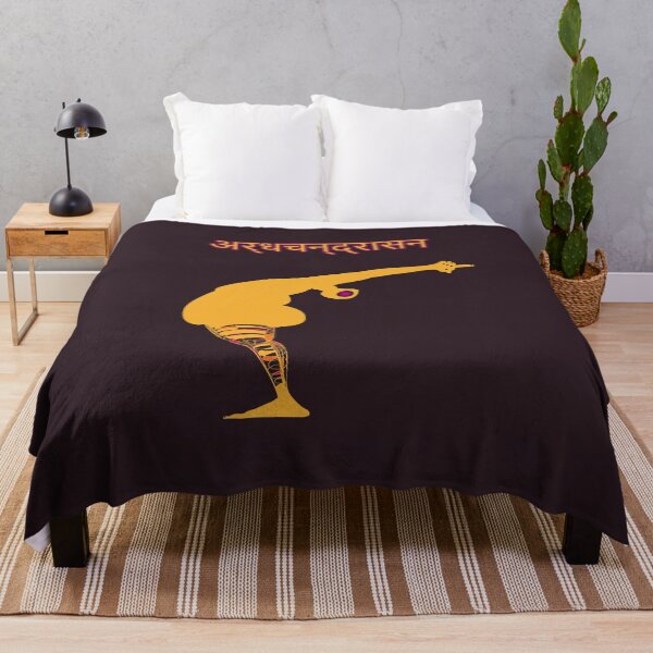Item preview, Ardha Chandrasana Half-Moon Pose Back Bend with Sanskrit Name - Yoga Series designed and sold by Religatio.