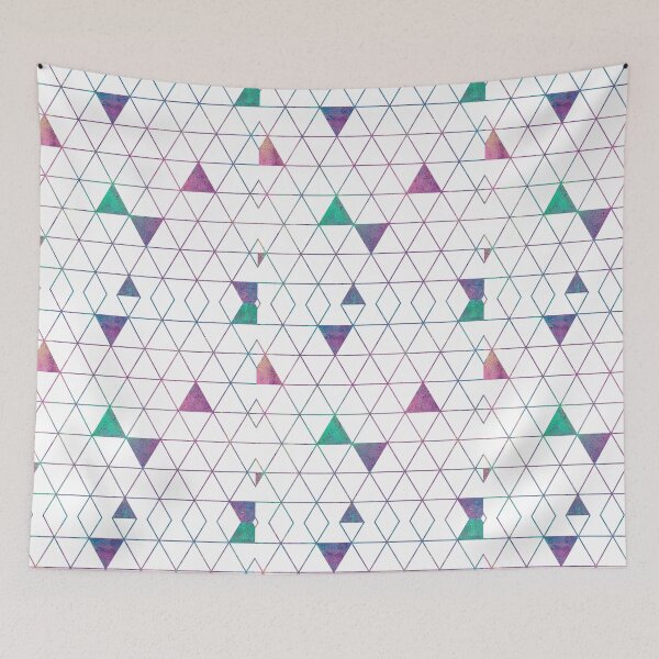 Item preview, Triangles,Lines Multicolored designed and sold by Khalu.