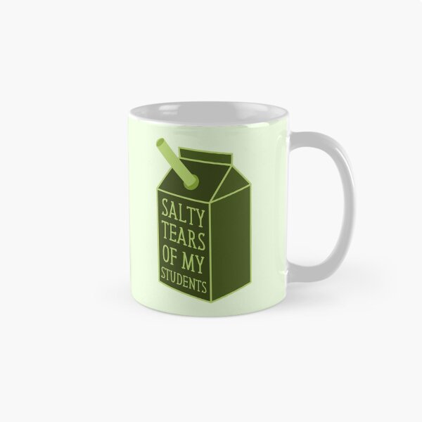 Item preview, salty tears of my students funny milk carton mug designed and sold by jazzydevil.