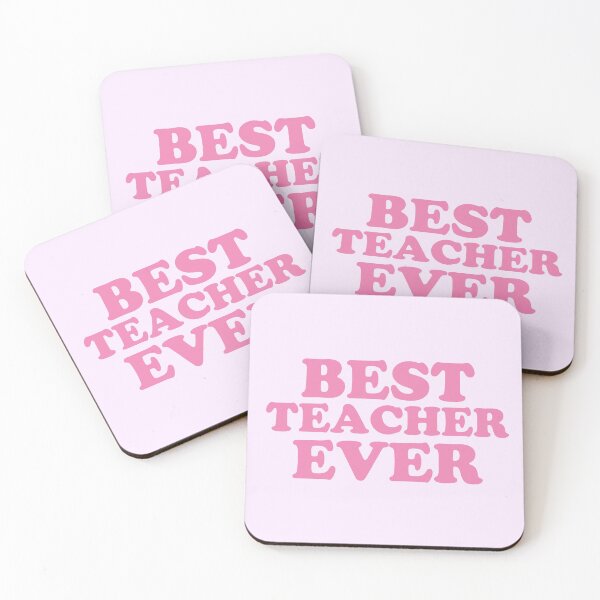 Item preview, BEST TEACHER EVER in pink designed and sold by jazzydevil.