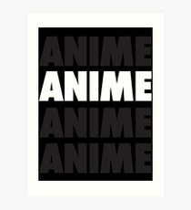 Anime Text Art Prints | Redbubble