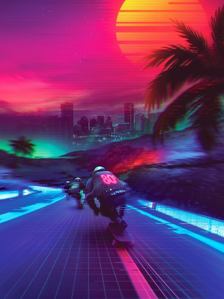 Synthwave Midnight Outrun by dennybusyet
