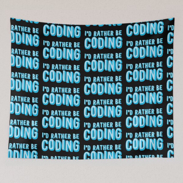 Item preview, I'd rather be coding designed and sold by jazzydevil.