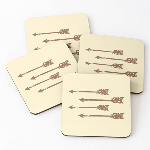 Item preview, 4 hipster arrows in brown designed and sold by jazzydevil.