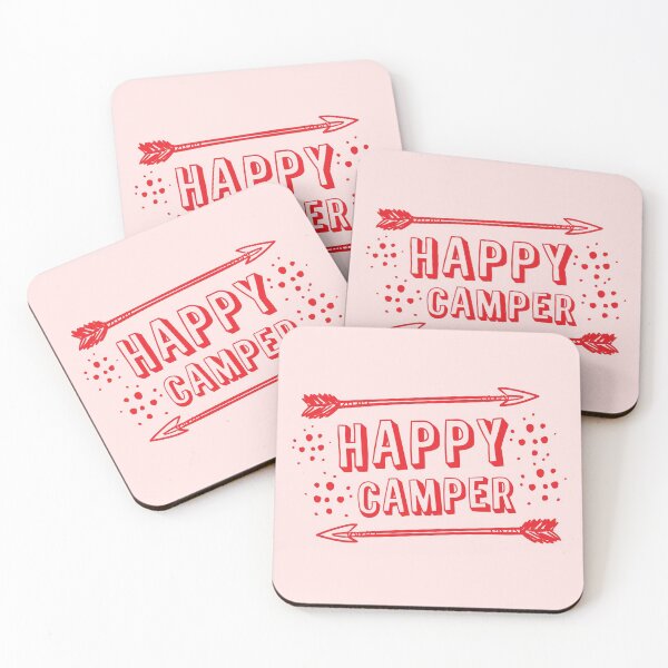 Item preview, Happy Camper with arrows in RED designed and sold by jazzydevil.