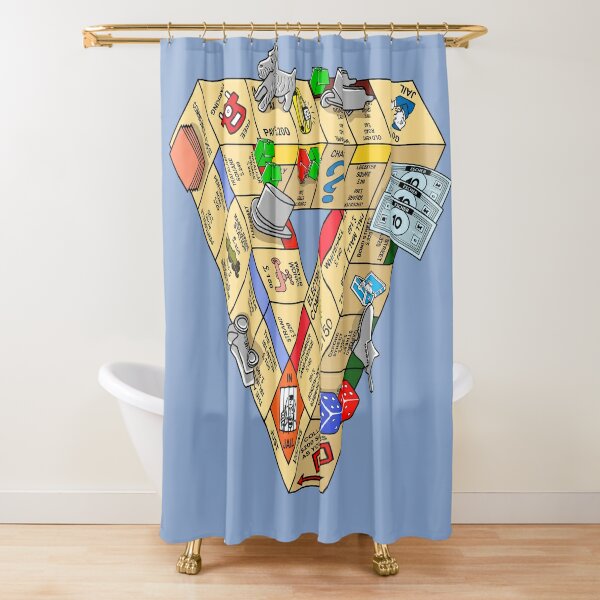 Discover The Impossible Board Game Shower Curtain