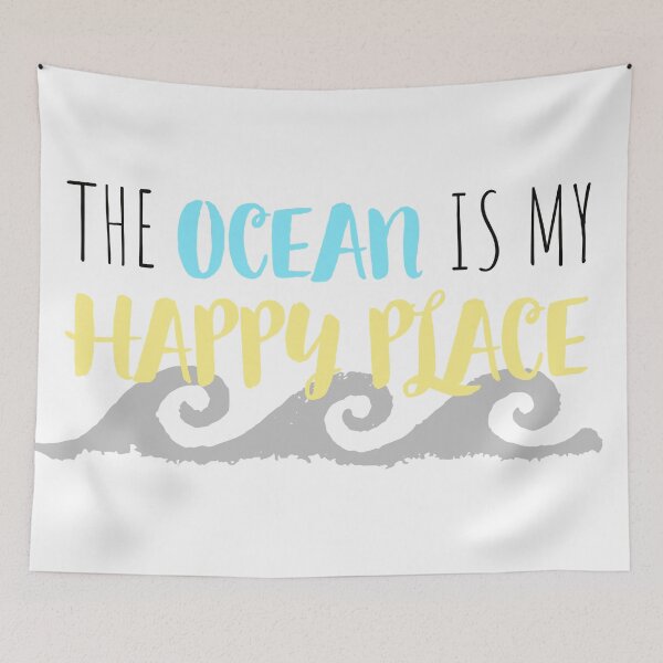 Item preview, The Ocean  is my Happy Place designed and sold by Em Coast Creations.