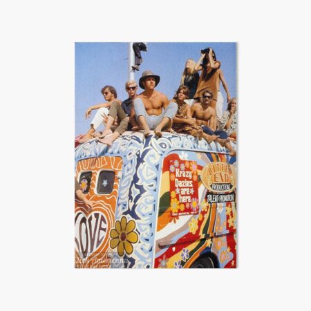 Woodstock Van Art Board Print